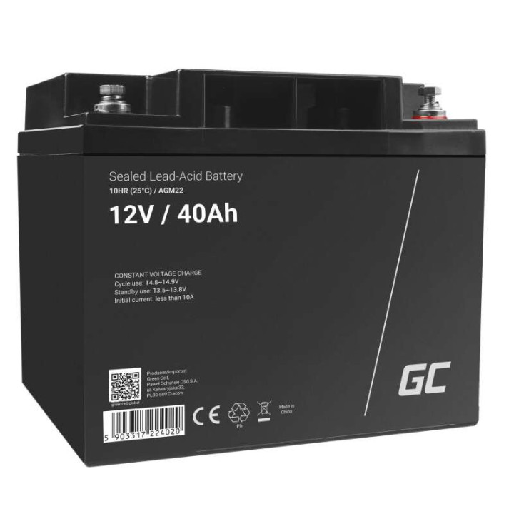 Green Cell AGM22 12V 40Ah battery
