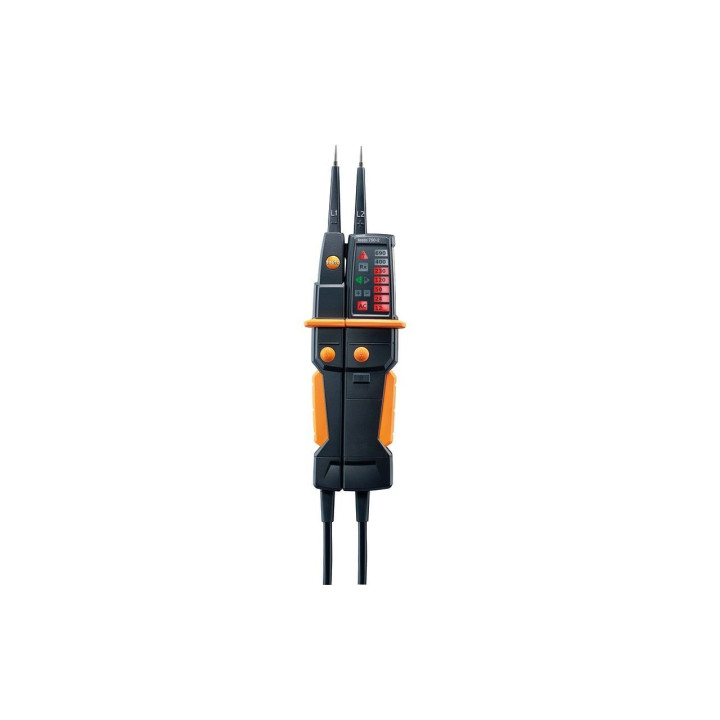 Sprieguma testeris Testo 750-2 ar patentētu LED displeju un RC sprūdu