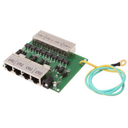 Adapteris PoE 4 portowy z Netprotectorem