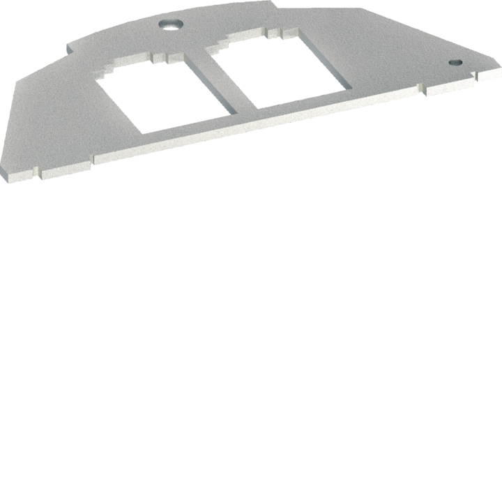 Hager BSM032 Support Plate Typ 03 2-Gang 195x148.5mm
