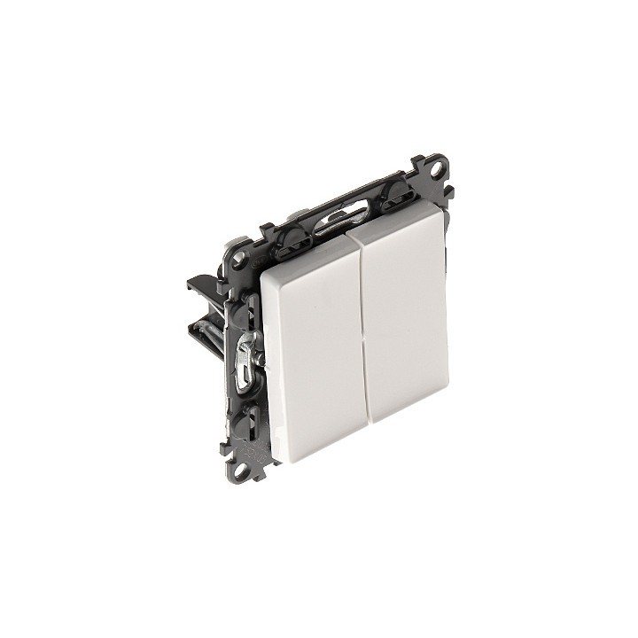 LEGRAND LE-752105 Valena Life 2-клавишный подсвечиваемый умный настенный выключатель 10A