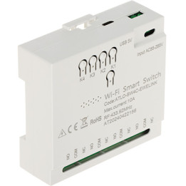 ATLO ATLO-SW4C-EWELINK Smart Wi-Fi Wall Switch, 4-Gang, eWeLink App Control
