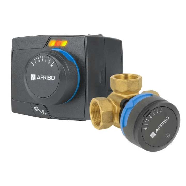 ProClick juhtimiskomplekt: 3-käiguline ventiil ARV 385 Vario ProClick DN32 Rp1 1/4 tolli Kvs 7,5 - 19 m3/h + elektriline ajam