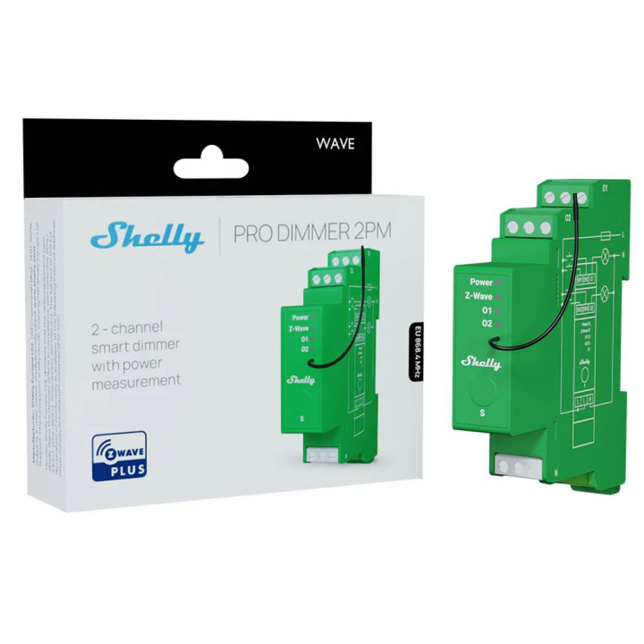 „Shelly Wave Pro“ reguliatorius 2 val