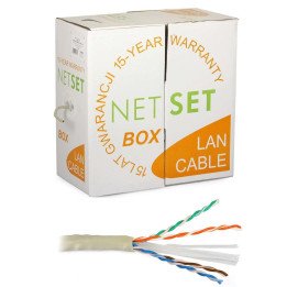 NETSET-U-UTP-6E-BOX Cat6 U/UTP 305m iekštelpu tīkla kabelis