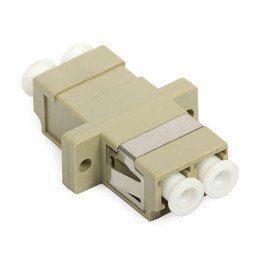 LC/UPC Multimode Duplex Fibre-Optic Adapter, SC Mount (Coupler)