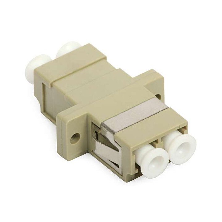 LC/UPC Multimode Duplex Fibre-Optic Adapter, SC Mount (Coupler)