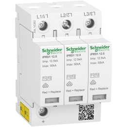 Schneider Electric iPRD1 12.5R-T12-3 3-pole Type 1+2 surge arrester (class B+C)