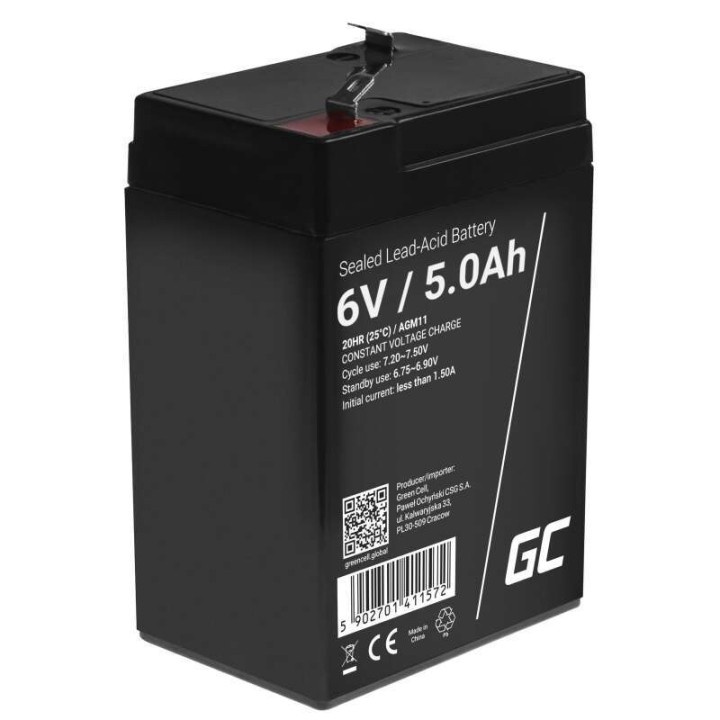 Green Cell AGM11 6V 5Ah Accumulator