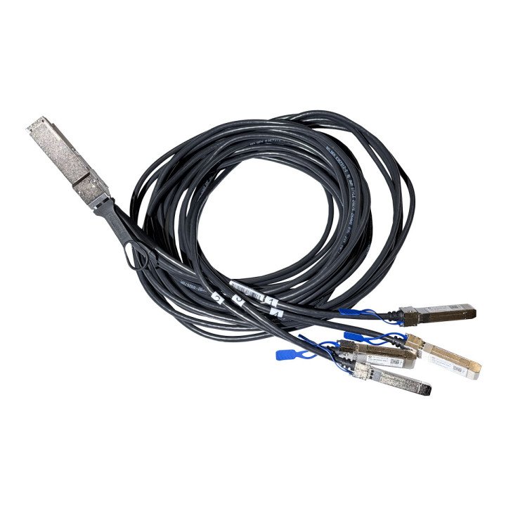 MikroTik RTB-DQ+BC0003-DS+ QSFP56 200G sadalīšanas kabelis 4x50G