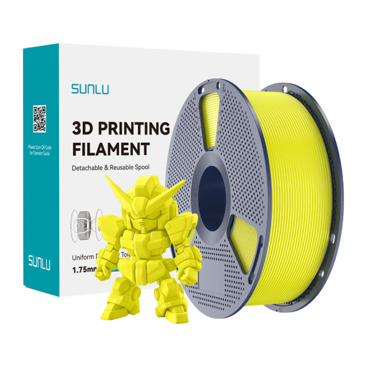 Sunlu PLA+ 2.0 Filament (Yellow) 1.75mm