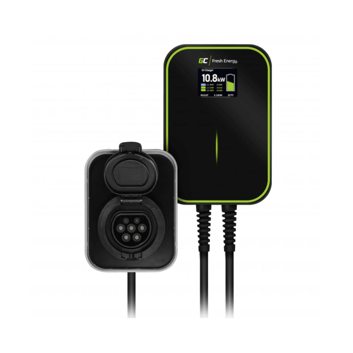 Green Cell EV15RFID GC PowerBox – wallbox 22 kW with a Type 2 socket and RFID