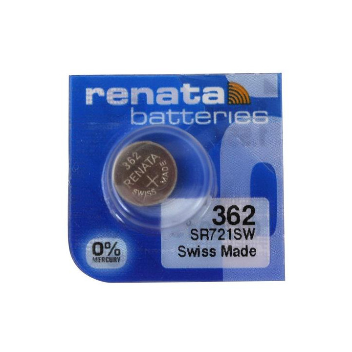 Renata 362 SR721SW 361 SR58 G11 AG11 Low Drain 1.55V Silver Oxide Watch Battery Made in Switzerland
