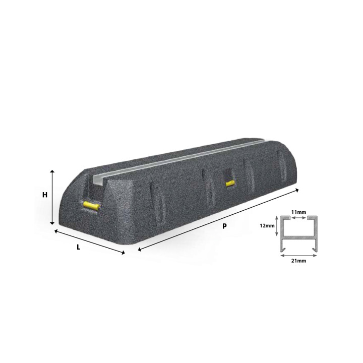 KĀJAS PRET VIBRĀCIJU 450x160x90mm 260kg
