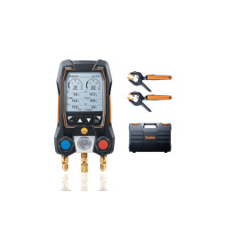 Digitālais kolektoru komplekts Testo 550s Smart Kit ar bezvadu spailes temperatūras zondēm
