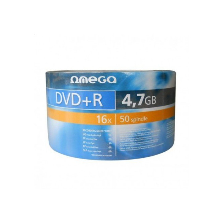 Omega DVD+R 120min 4.7GB 16x matrica diski 50gab.