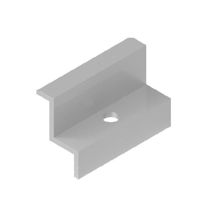 BAKS CLD377 Panel Side Clamp BUF35L Black Aluminium