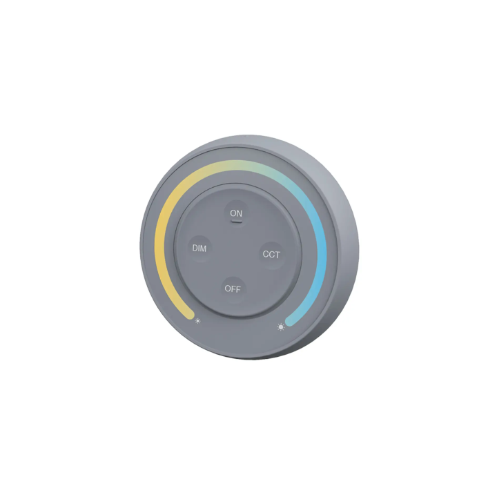 Wall mounted controller CCT Round 1-zone 2xAAA Gray S1-G