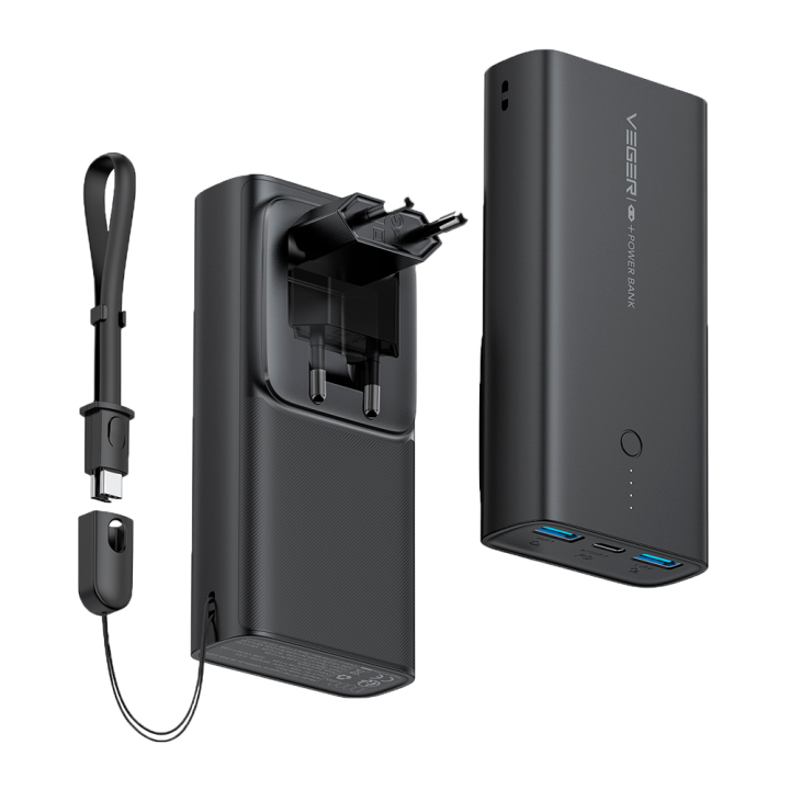 VEGER VG-W1146 Power Bank 5001mAh Черный Портативное Зарядное Устройство