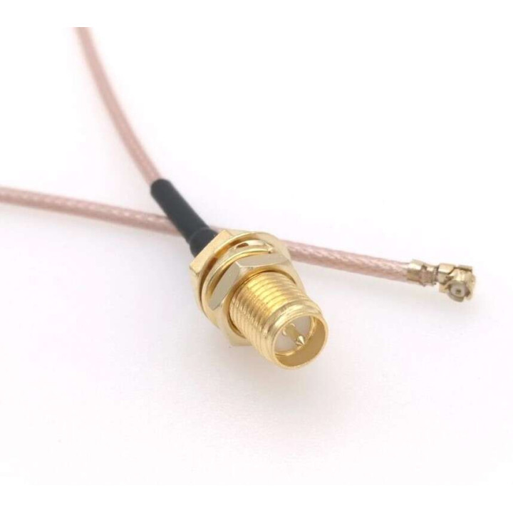 200 mm Pigtail UFL/RSMA moteriškas 2,4/5GHz RG-178 super LL