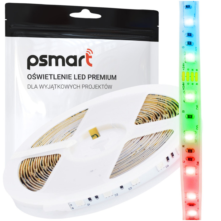 PSMART Taśma LED 24В RGB 5050 60лед/м 5м