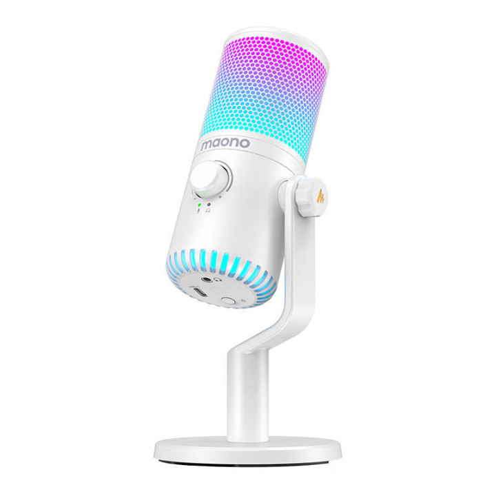 Maono DM30RGB Gaming Microphone (White)