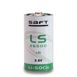 Saft LS 26500 C Plus 3.6V 8500mAh Lithium Thionyl Chloride Battery, made in France