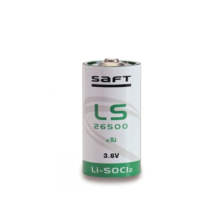 Saft LS 26500 C Plus 3.6V 8500mAh Lithium Thionyl Chloride Battery, made in France