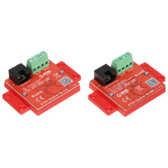 UTP / 2 VIELU KONVERTERU KOMPLEKTS LAN+POE PARRAIDESANAI ETH-2WIRE-A-SET 2 GAB KOMPLEKTS ATTE