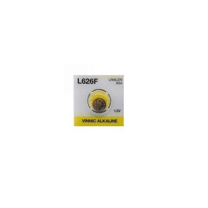 Vinnic L626F AG4 LR66 377 LR626 V377 1.5V 19mAh Šarminio laikrodžio baterija, pulksteņa baterija 1 gab.