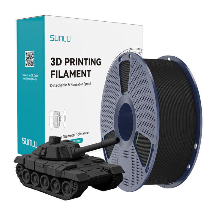 Sunlu PLA+ High-Speed Black Filament 1.75mm