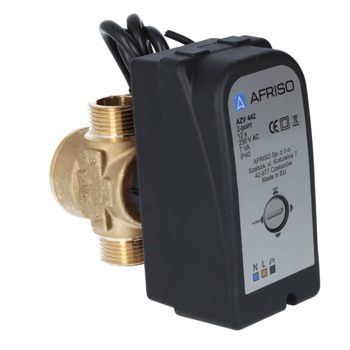 aZV 442 2-suunaline tsooniventiil, DN15, G3/4" Kvs 10 m3/h, NC
