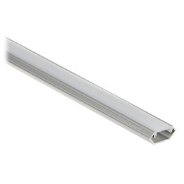 LED lentes profils PR-LED/CA/2M stūra 2m sudraba ar vāku