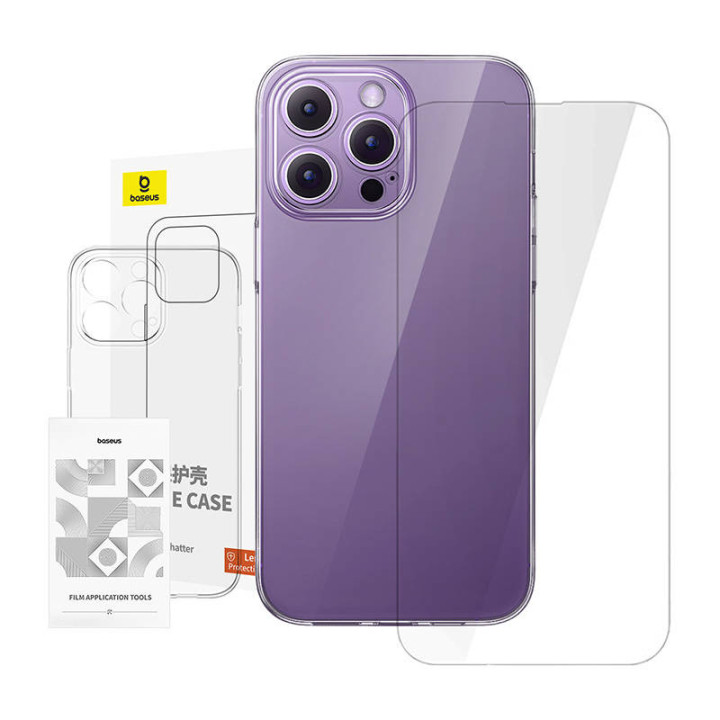 Baseus Clear Case for iPhone 14 Pro Max with Tempered Glass P60115401201-01