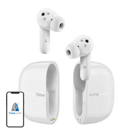 TIMEKETTLE M3 vertimo neprisijungus ausinės (baltos)