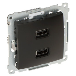 KONTAKT Simon DC2USB.01/49-SIMON54 Премиум USB-розетка для зарядки – 2x 5V DC / 2.1A порты USB-A