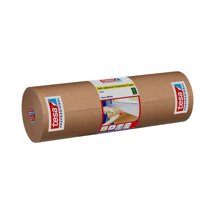 TESA PROTECTION-PAPER/50X300 Aizsargpapīra rullis 50mm x 3m ar līmi