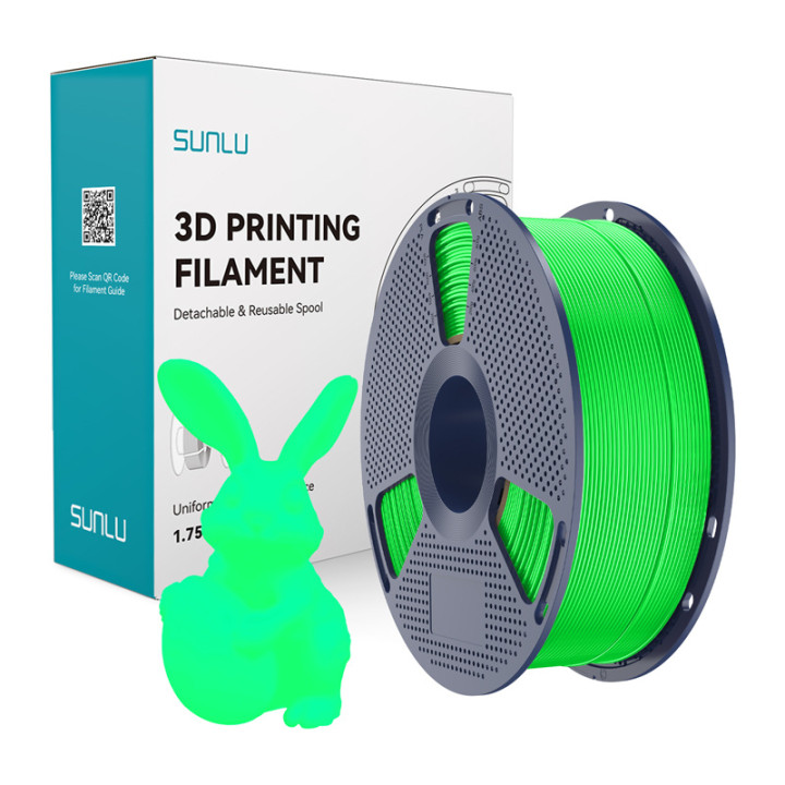 Sunlu PLA Glow FG Glow-in-the-Dark Filament (Green) 1.75mm 1kg