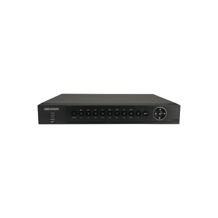 HIKVISION DS-7204HQHI-SHA 4-kanaliline AHD DVR 5MP toega, H.264, 1 HDD pesa, HDMI+VGA väljund