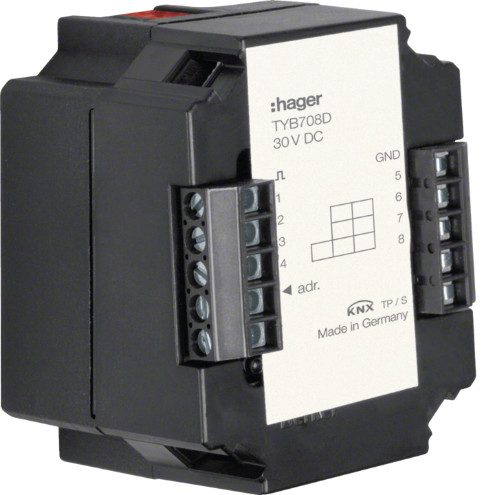 Hager TYB708D Universal Interface 8-Gang Comfort