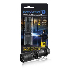 everActive FL-180 Bullet CREE XP-E2 200lm 7h Professional Tactical Taskulamppu FL180 Vedenpitävä alumiini
