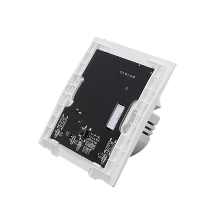 SmartWise B61 UNI Zigbee 3.0 + RF, 1-gang smart wall switch with universal wiring and physical push-button, WITHOUT FRONT PANEL