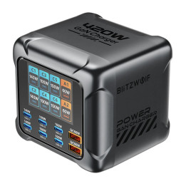Blitzwolf BW-S33 420W laturi, 8 porttia