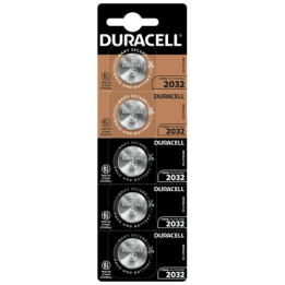 Duracell CR2032 DL2032 ECR2032 3В 225мАч литиевые батарейки 5 шт.