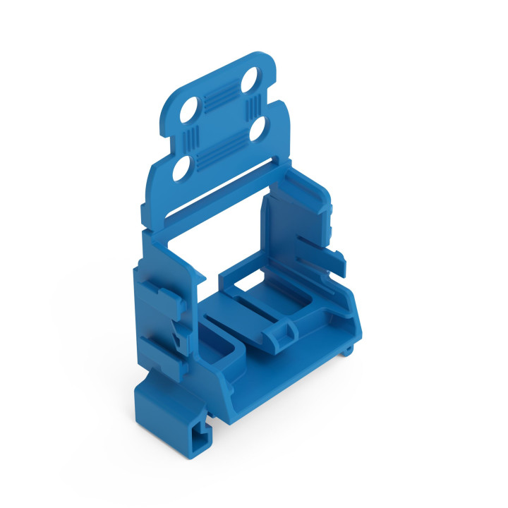 DJT223 DIN Rail Mounting Adapter 221 Series Blue