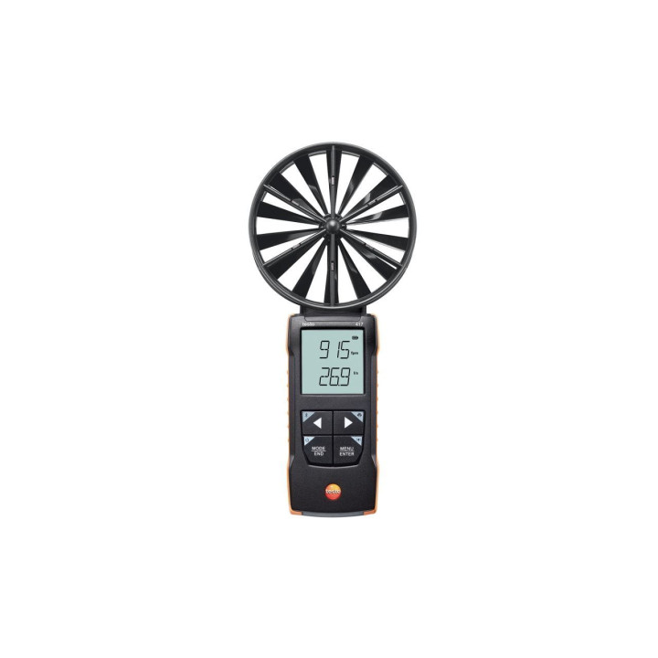 Digitālais lāpstiņu anemometrs Testo 417 100 mm ar App savienojumu