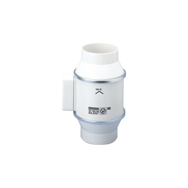 Kanāla ventilatori TD-160/100 N SILENT (220-240V50HZ) RE