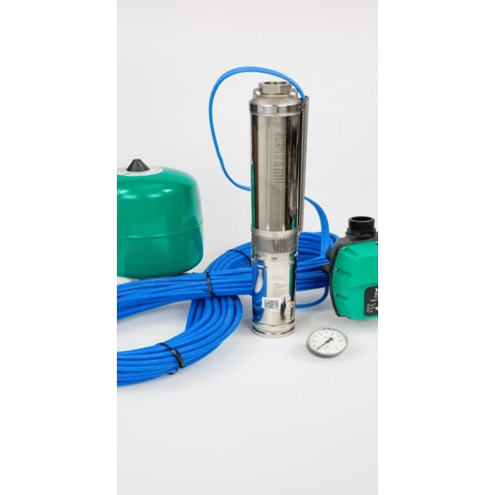 Set with submersible pump stable pressure 90 m