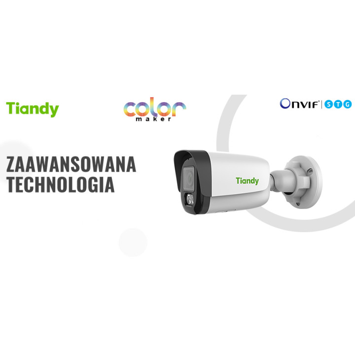 Tiandy TC-C34WP_V4.0 4MP Color Maker IP Camera PoE IP67