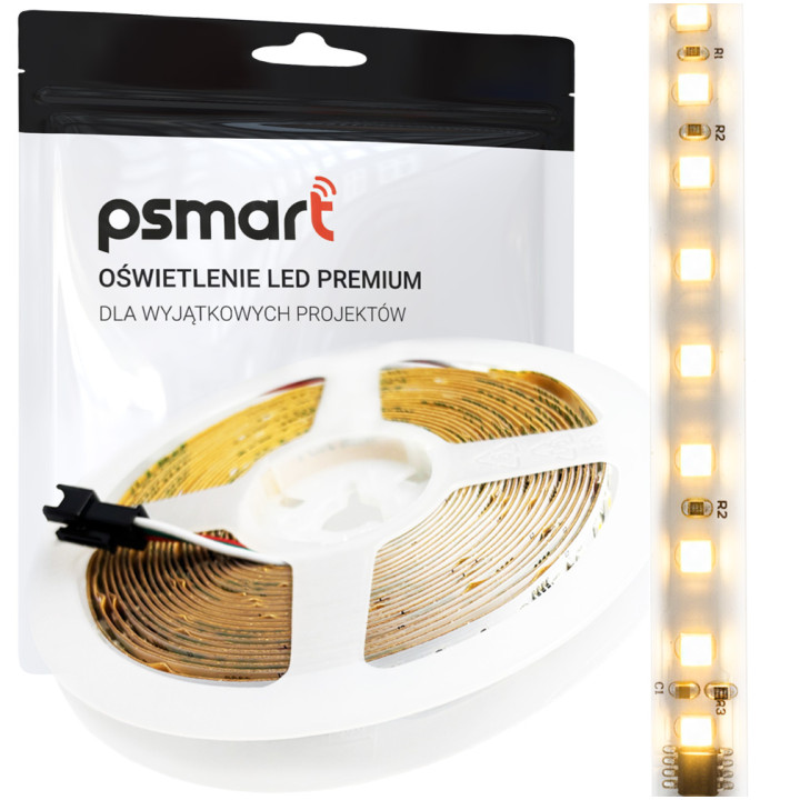 Светодиодная лента PSMART 24В WS2811 2835 MONOIC 3000K IP20 10мм 120LED/м 5м